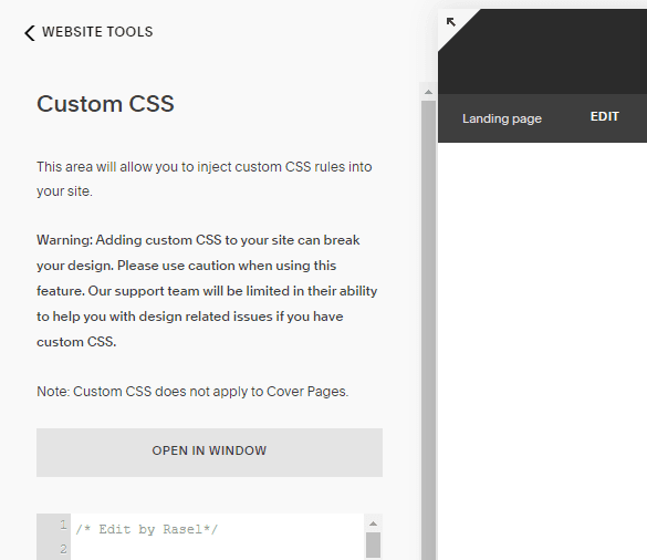 css codes for squarespace 