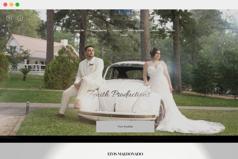 Squarespace Bio website