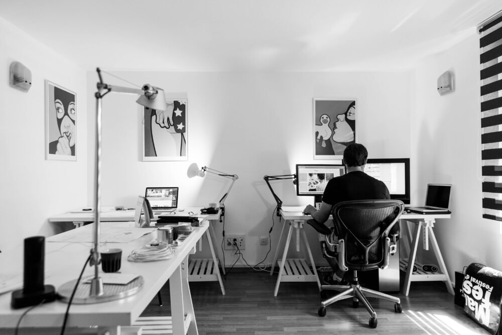 Web Designer work place